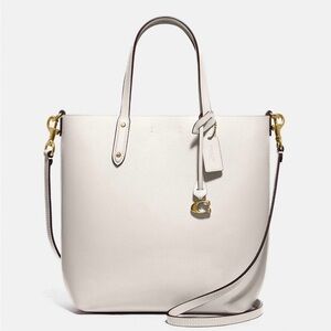 Coach Shopper Central Tote in Ivory 78217